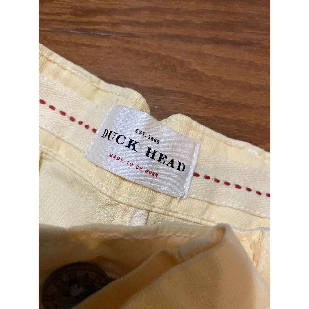 NEW Duck Head Shorts Mens Size 34 Yellow Clancy Made In USA NWT $98